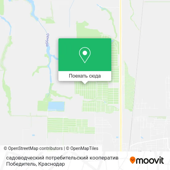 Карта cадоводческий потребительский кооператив Победитель