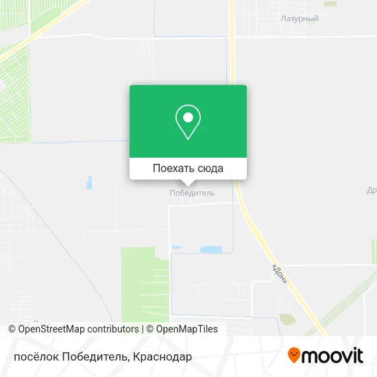 Карта посёлок Победитель