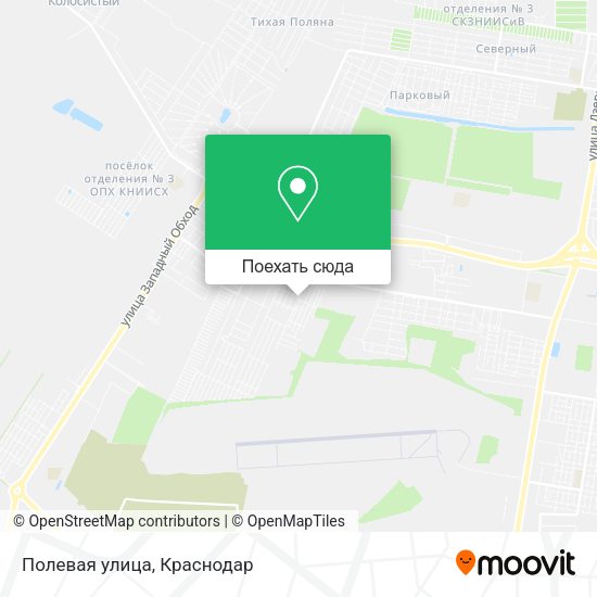 Карта Полевая улица