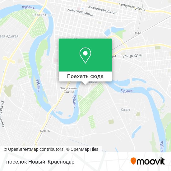 Карта поселок Новый