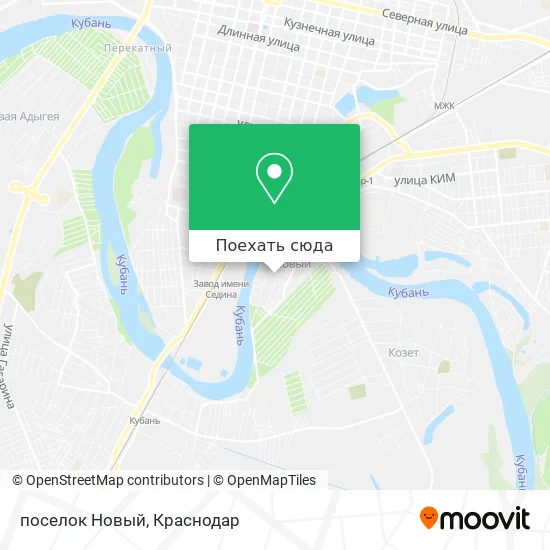 Карта поселок Новый