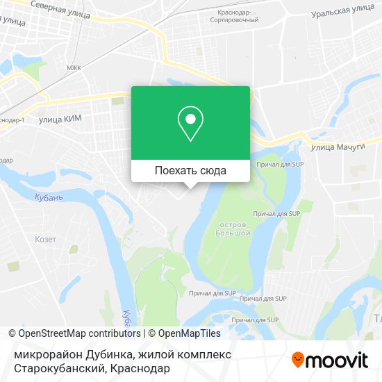 Карта микрорайон Дубинка, жилой комплекс Старокубанский