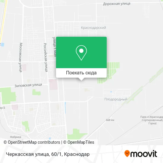 Карта Черкасская улица, 60/1