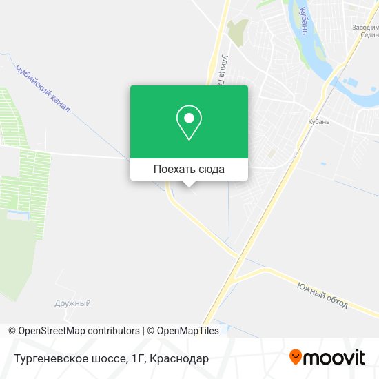 Карта Тургеневское шоссе, 1Г