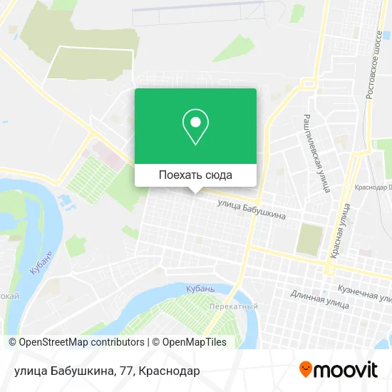 Карта улица Бабушкина, 77