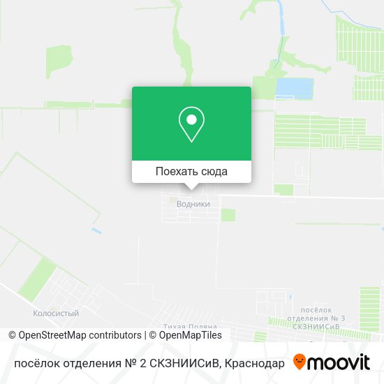 Карта посёлок отделения № 2 СКЗНИИСиВ