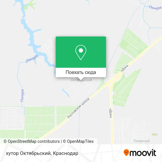 Карта хутор Октябрьский