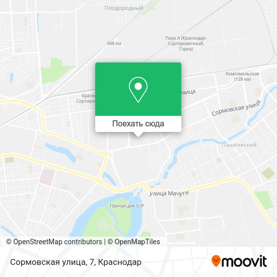 Карта Сормовская улица, 7