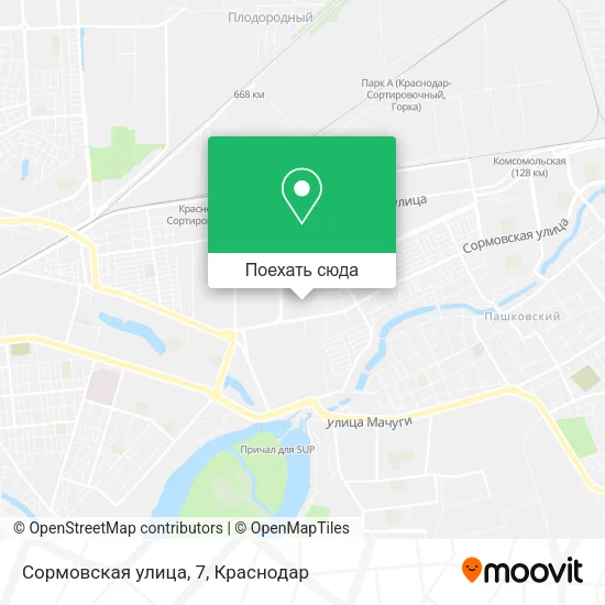 Карта Сормовская улица, 7