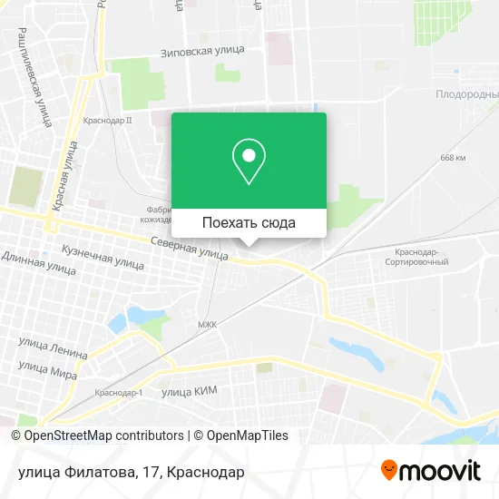 Карта улица Филатова, 17