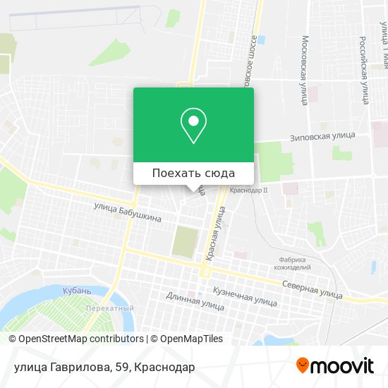 Карта улица Гаврилова, 59