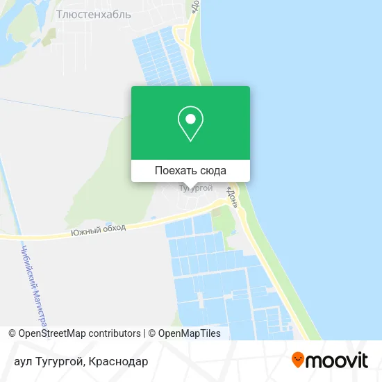 Карта аул Тугургой