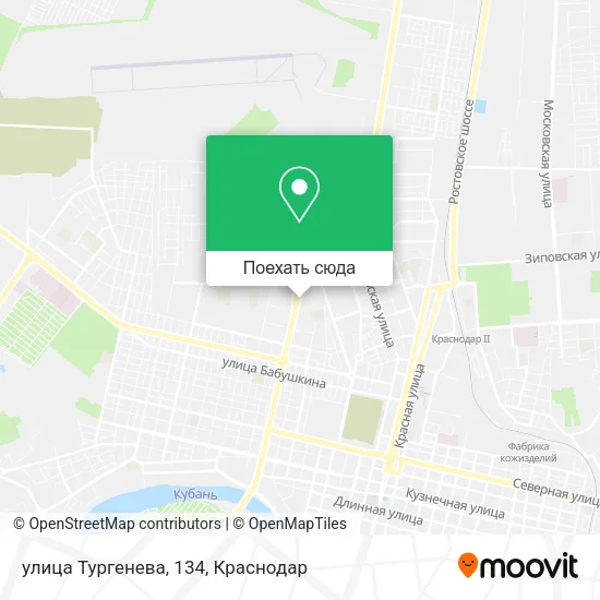 Карта улица Тургенева, 134