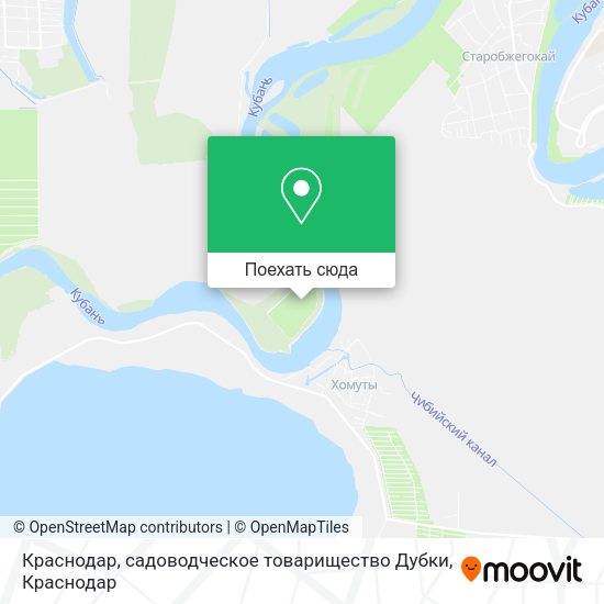 Карта Краснодар, садоводческое товарищество Дубки