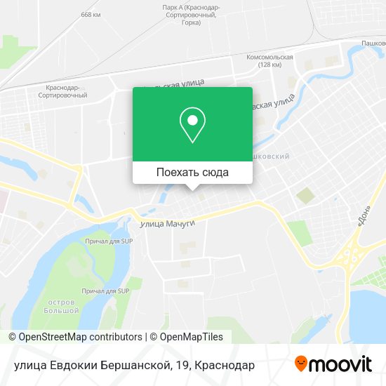 Карта улица Евдокии Бершанской, 19