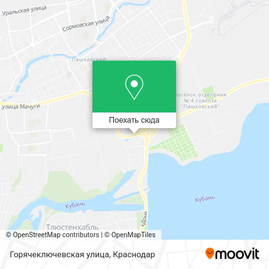 Карта Горячеключевская улица