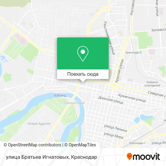 Карта улица Братьев Игнатовых