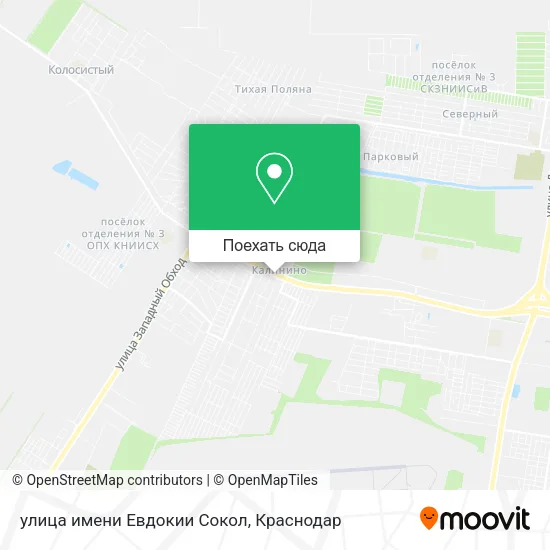 Карта улица имени Евдокии Сокол