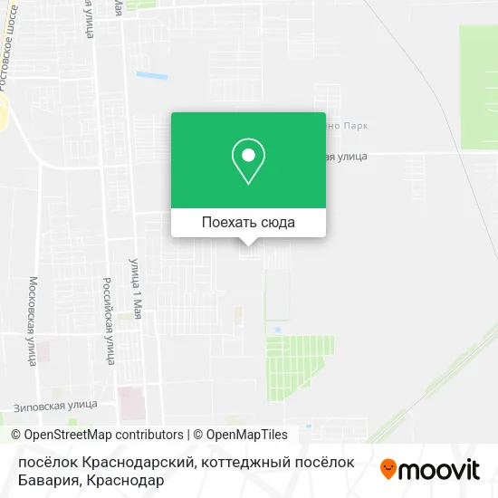Карта посёлок Краснодарский, коттеджный посёлок Бавария
