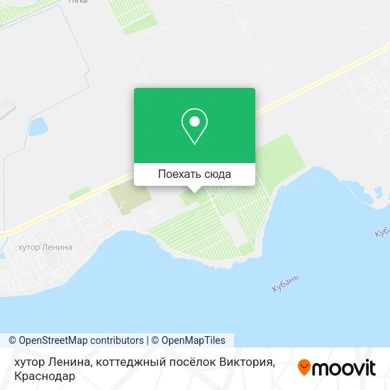 Карта хутор Ленина, коттеджный посёлок Виктория