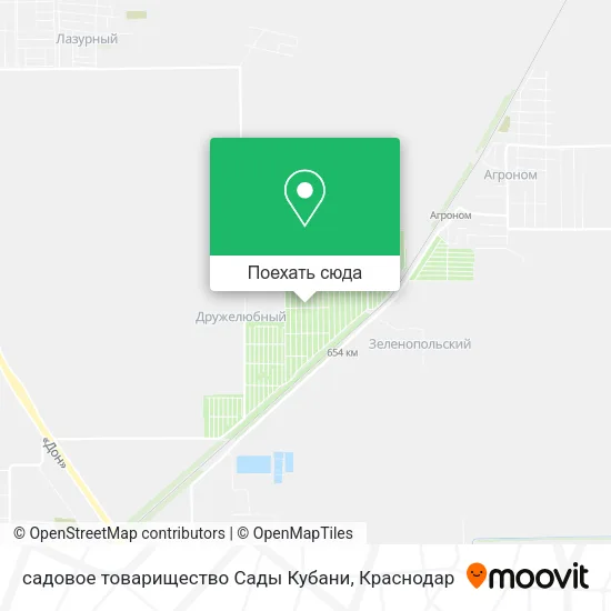 Карта садовое товарищество Сады Кубани