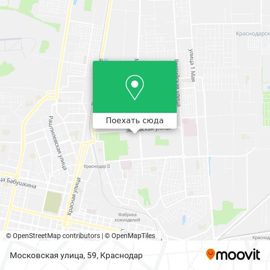 Карта Московская улица, 59