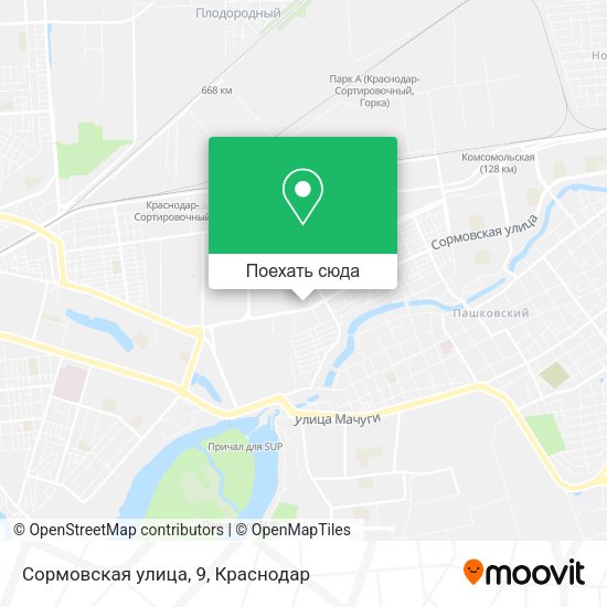 Карта Сормовская улица, 9