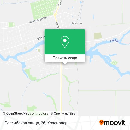 Карта Российская улица, 26