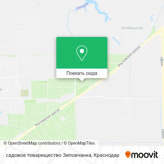 Карта садовое товарищество Зиповчанка