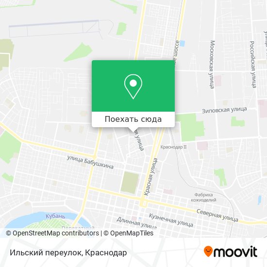 Карта Ильский переулок