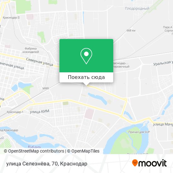 Карта улица Селезнёва, 70