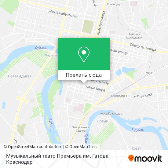 Карта Музыкальный театр Премьера им. Гатова