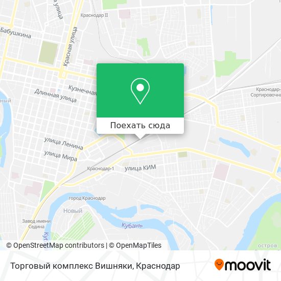 Карта Торговый комплекс Вишняки