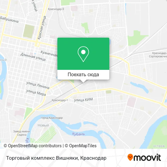 Карта Торговый комплекс Вишняки