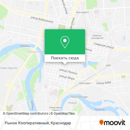 Карта Рынок Кооперативный