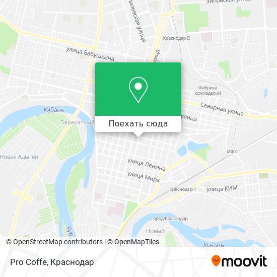 Карта Pro Coffe