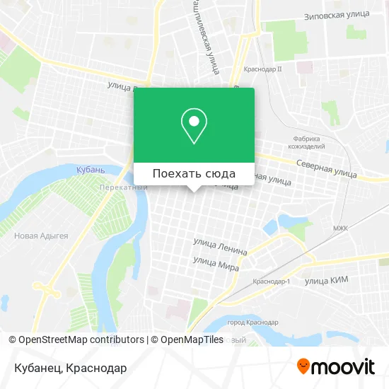 Карта Кубанец