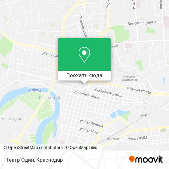 Карта Театр Один