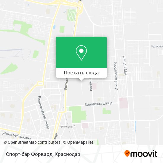 Карта Спорт-бар Форвард