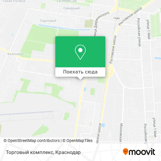 Карта Торговый комплекс