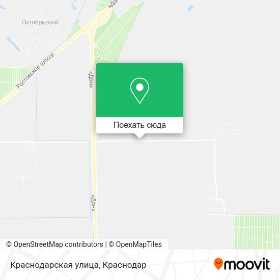 Карта Краснодарская улица