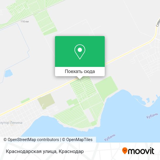 Карта Краснодарская улица