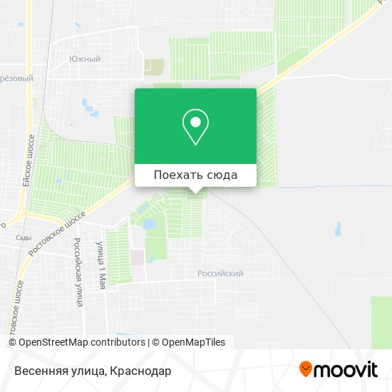 Карта Весенняя улица