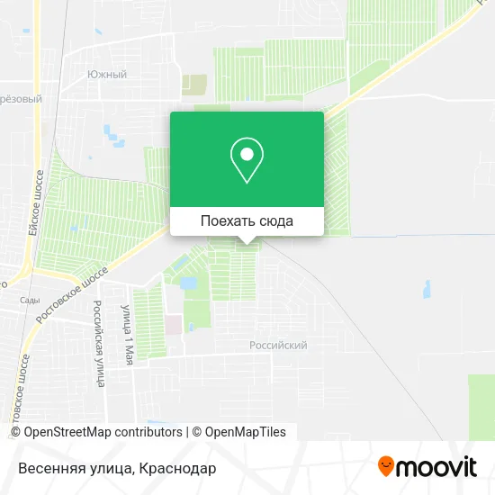 Карта Весенняя улица
