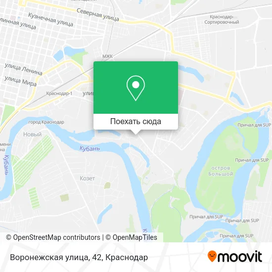 Карта Воронежская улица, 42