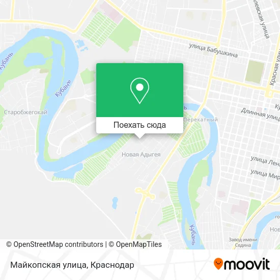 Карта Майкопская улица