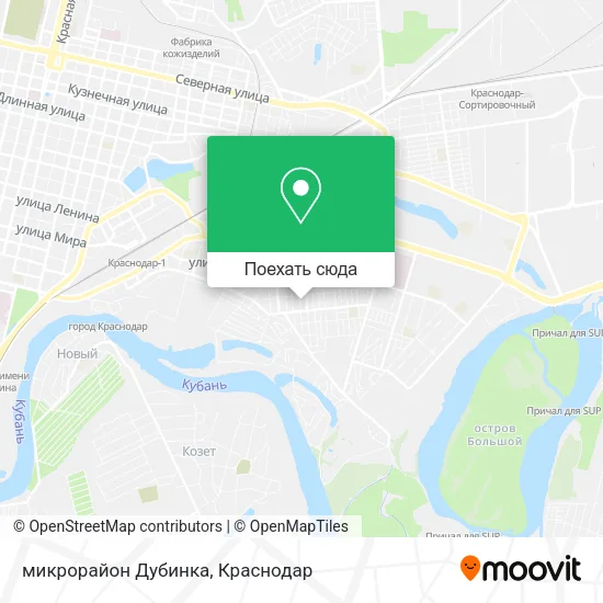 Карта микрорайон Дубинка