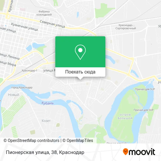 Карта Пионерская улица, 38