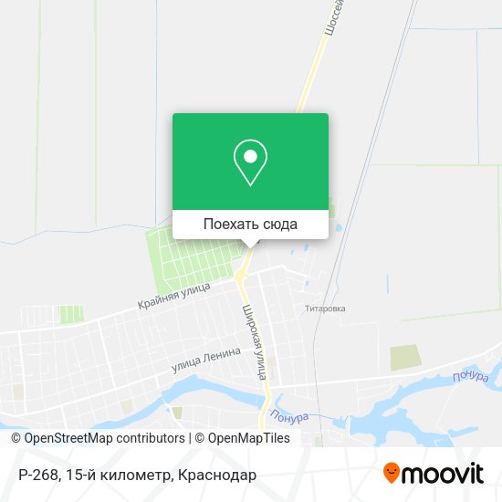 Карта Р-268, 15-й километр