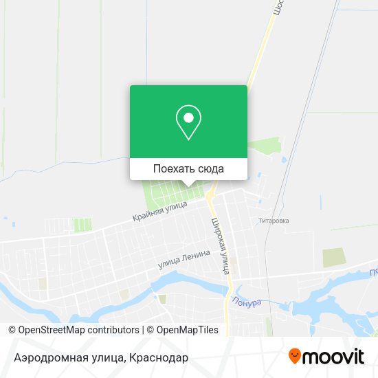 Карта Аэродромная улица